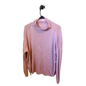 Women’s medium lilac mock turtle neck sweater- Pink Lily soft & airy loose fit